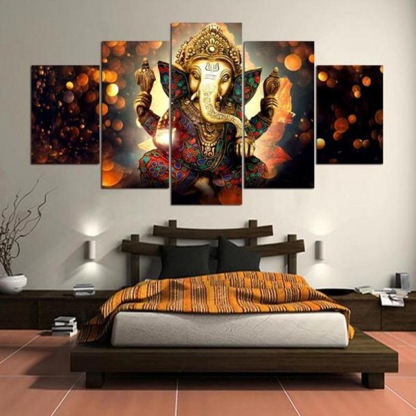 Buddha elefant | 5 dele
