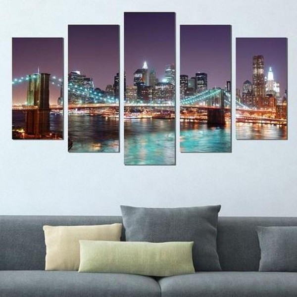 Skyline om natten | 5 dele