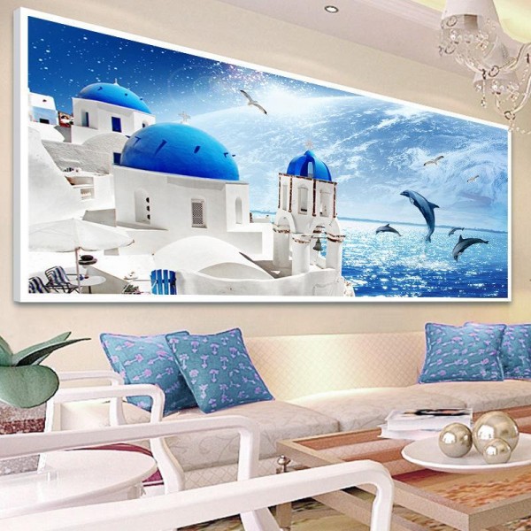 Tempel ved havet v.a. 40x100cm