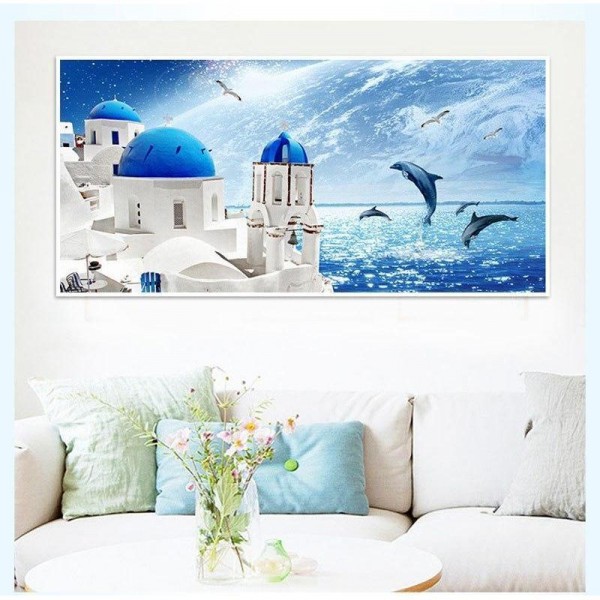 Tempel ved havet v.a. 40x100cm