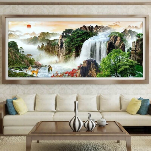 Vandfald fra 40x100cm