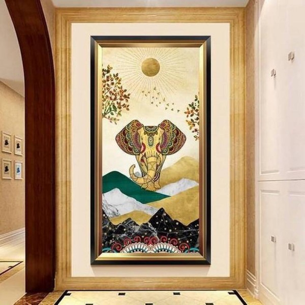 Elefant v.a. 50x90cm