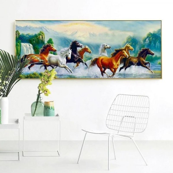 Hestemaleri v.a. 40x100cm