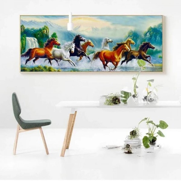 Hestemaleri v.a. 40x100cm