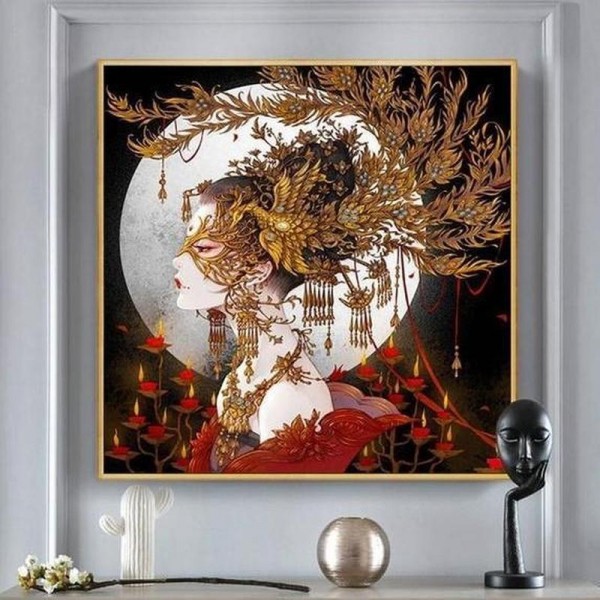 Japansk skønhed v.a. 50x50cm