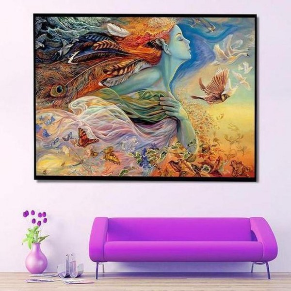 Farveri gudinde v.a. 50x70cm
