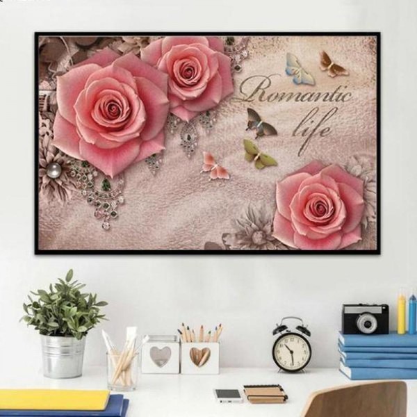 Romantisk liv v.a. 50x80cm