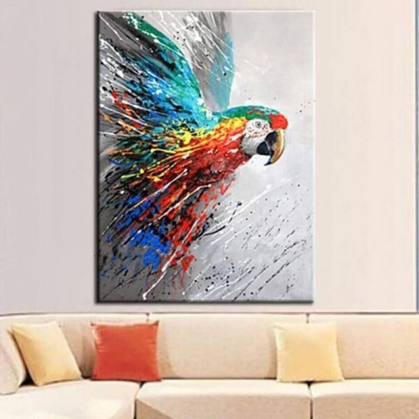 Papegøje v.a. 50x70cm