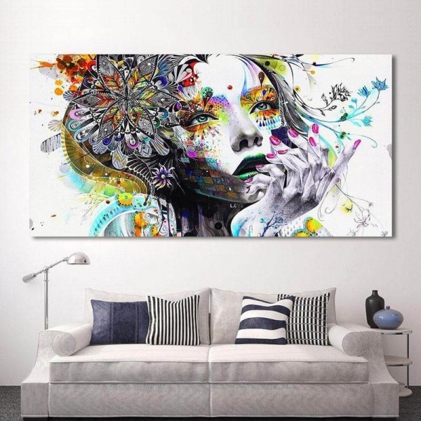 Abstrakt kone v.a. 50x100cm