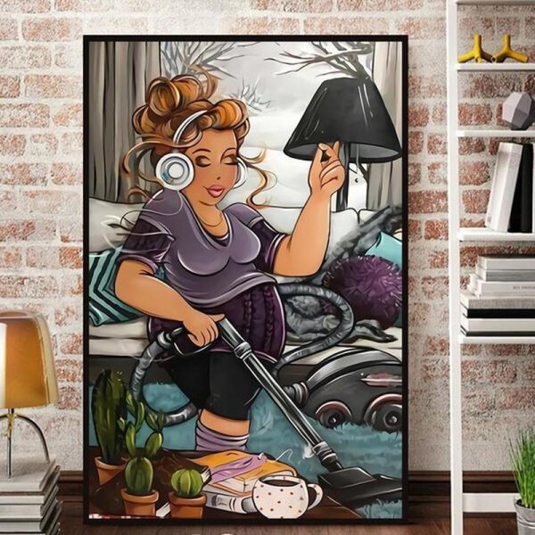 Buttede damer | Støvsuger fra 50x80cm