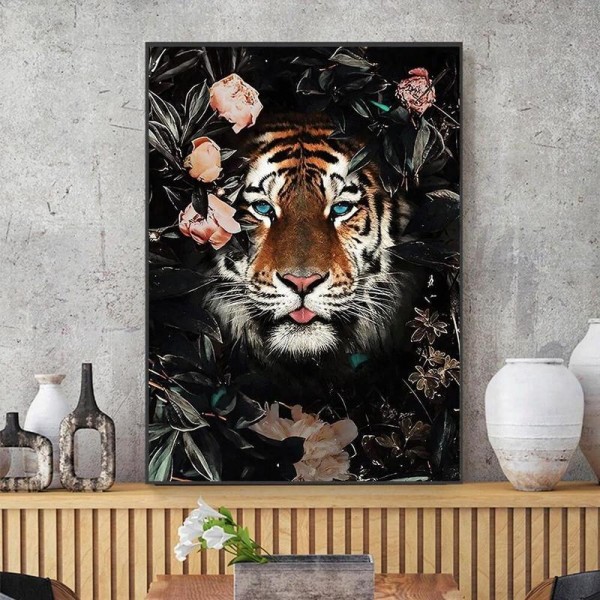 Dyr i naturen v.a. 50x70cm