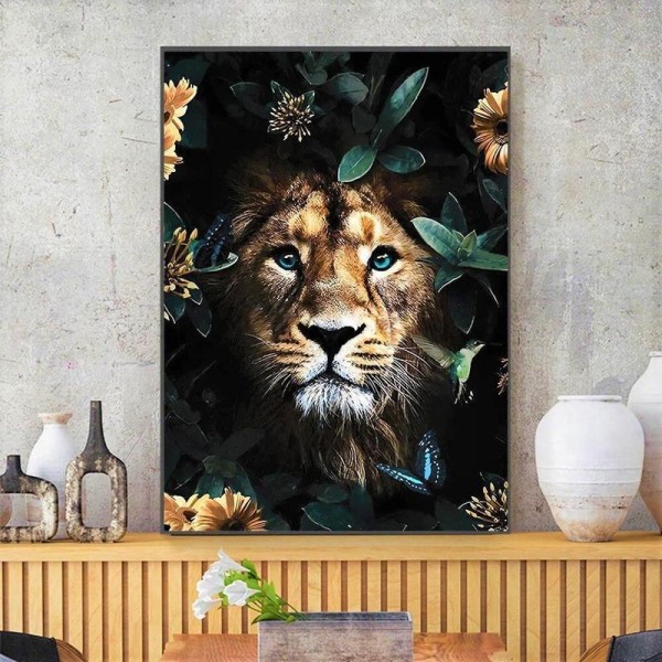 Dyr i naturen v.a. 50x70cm