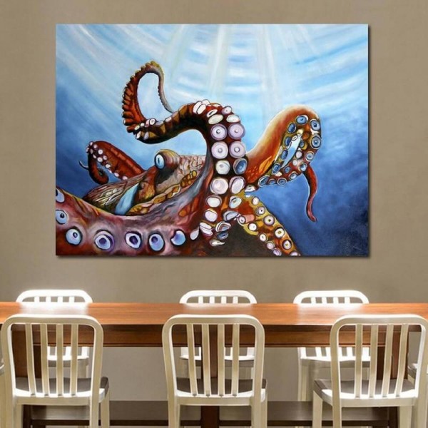 Blæksprutte fra 50x70cm