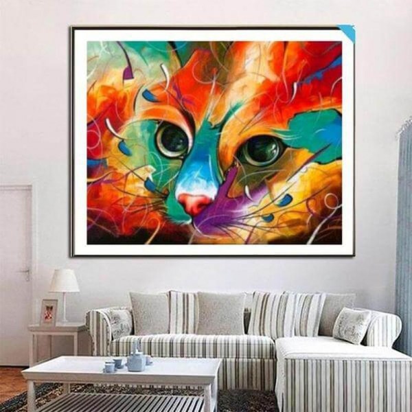 Farveri kat v.a. 50x60cm