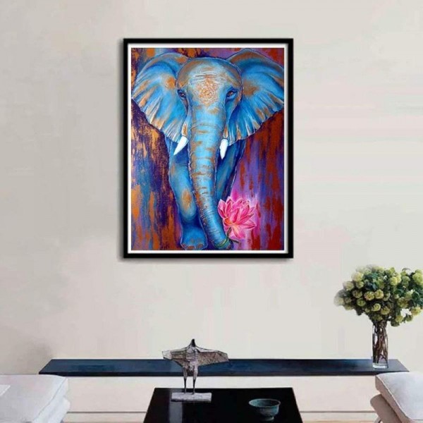 Farveri elefant v.a. 50x70cm