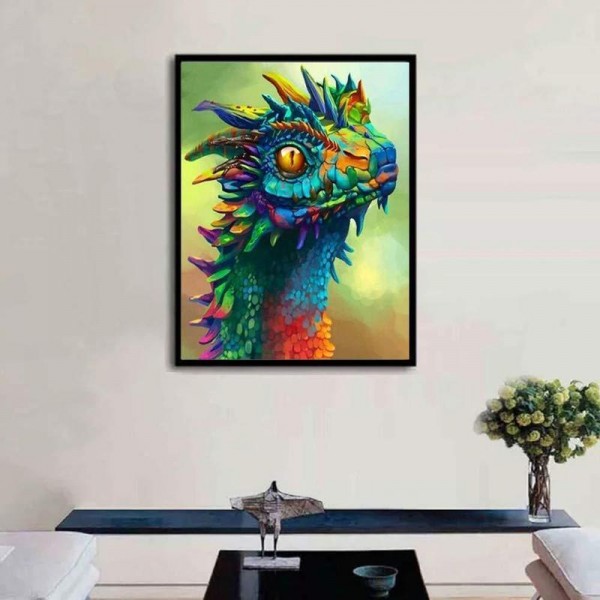 Farveri drage v.a. 50x70cm