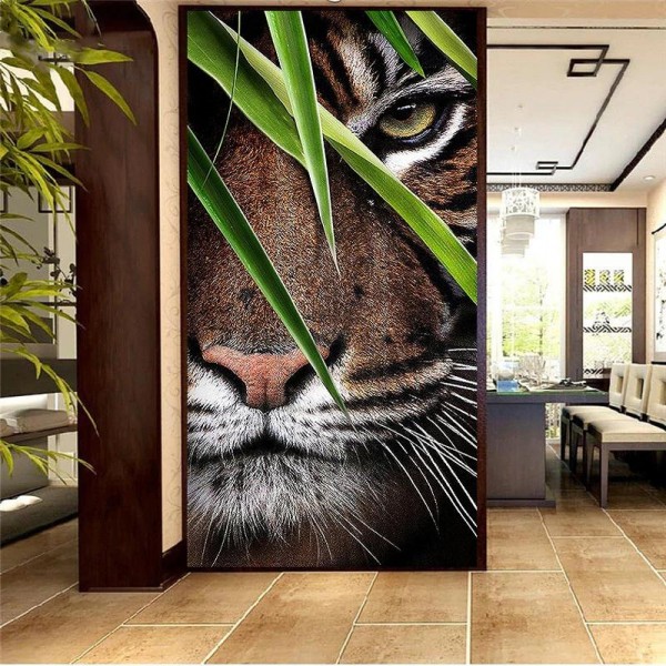 Tiger kop v.a. 50x100cm
