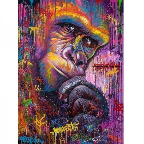 Farverig gorilla