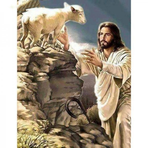 Jesus med får