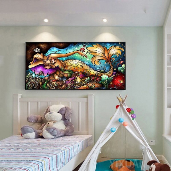 Havfrue v.a. 50x100cm