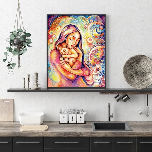 Moderlig kærlighed v.a. 50x60cm