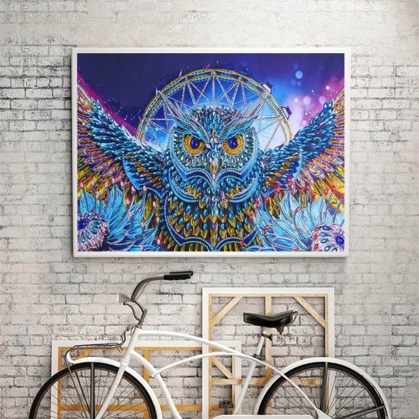 Sagolik ugle v.a. 50x70cm