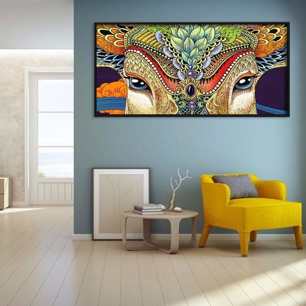 Rådyr med smykker v.a. 50x100cm