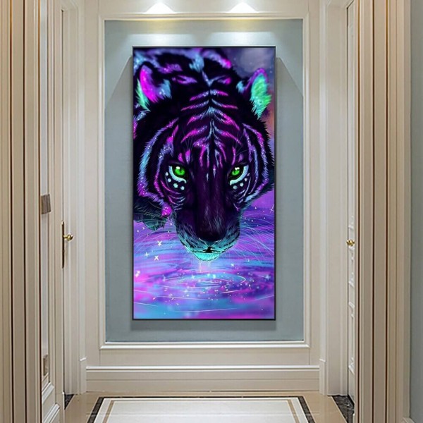 Lilla tiger fra 50x100cm