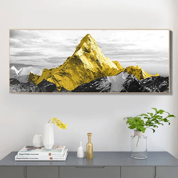 Bjerge af guld v.a. 40x100cm