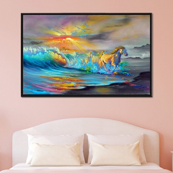Galopperende heste v.a. 50x80cm