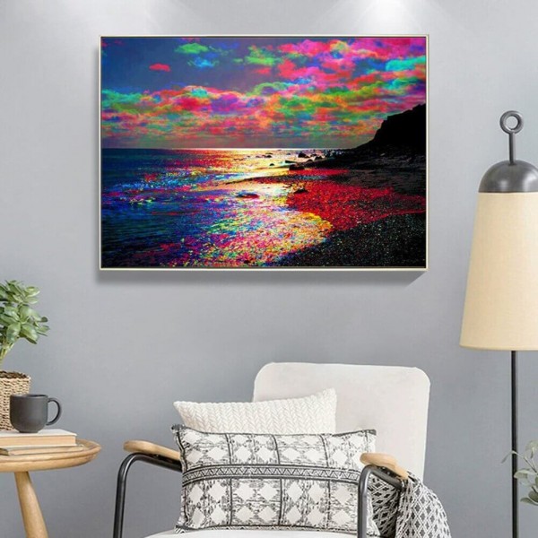 Farverige skyer v.a. 50x70cm