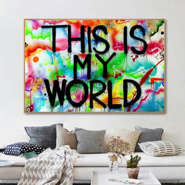 This is my world v.a. 50x80cm