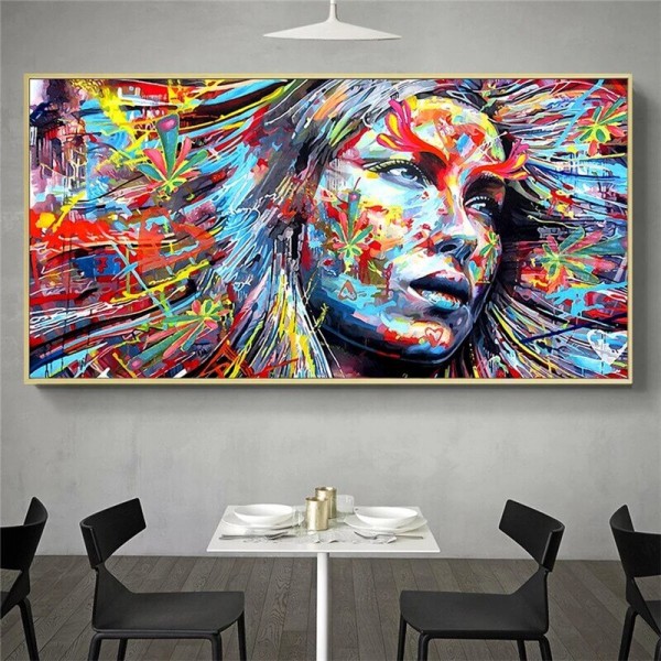 Abstrakt kvinde 3 v.a. 50x100cm