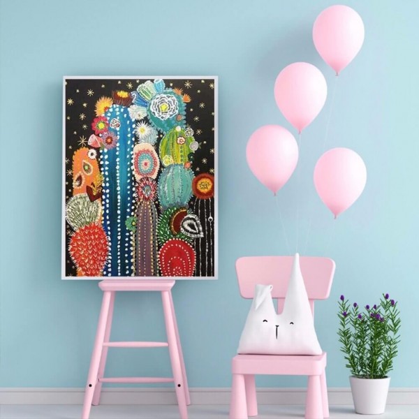 Kaktus 2 v.a. 50x70cm