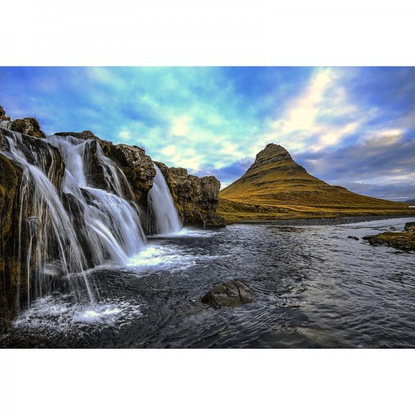 Vandfald landskab
