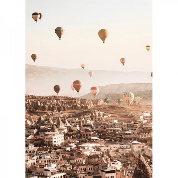 Luftballoner over byen