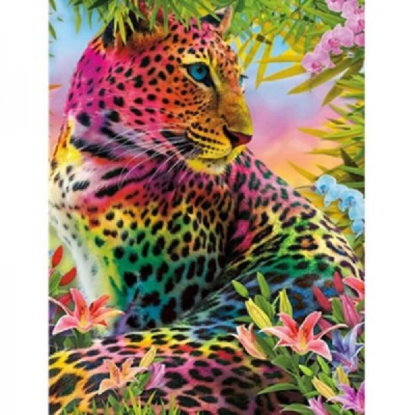 Regnbuefarvet leopard