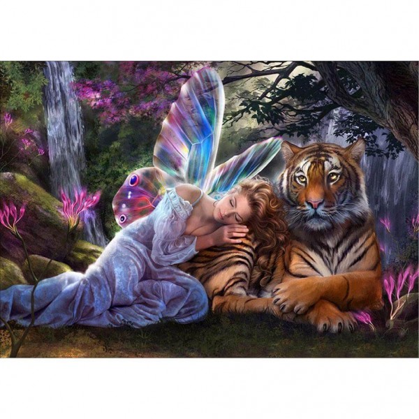Fe med tiger