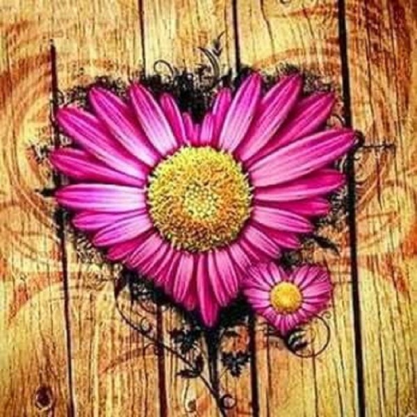 Hjerteformet blomst