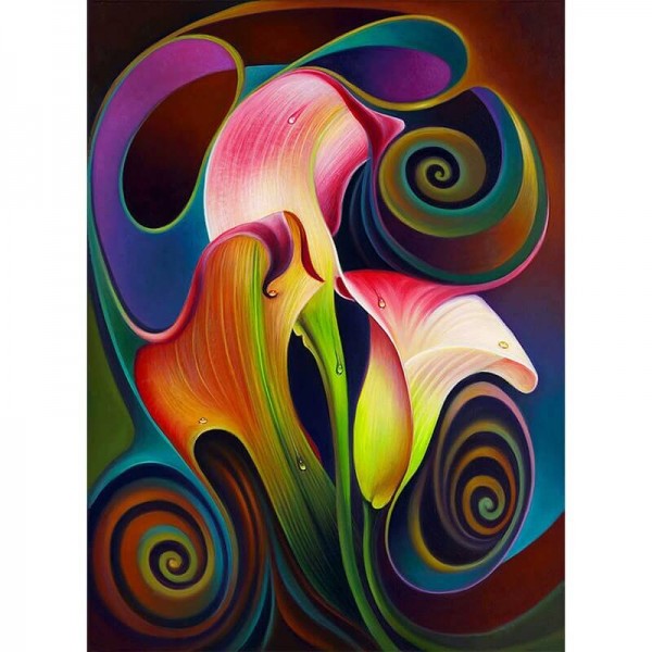 Abstrakt blomst