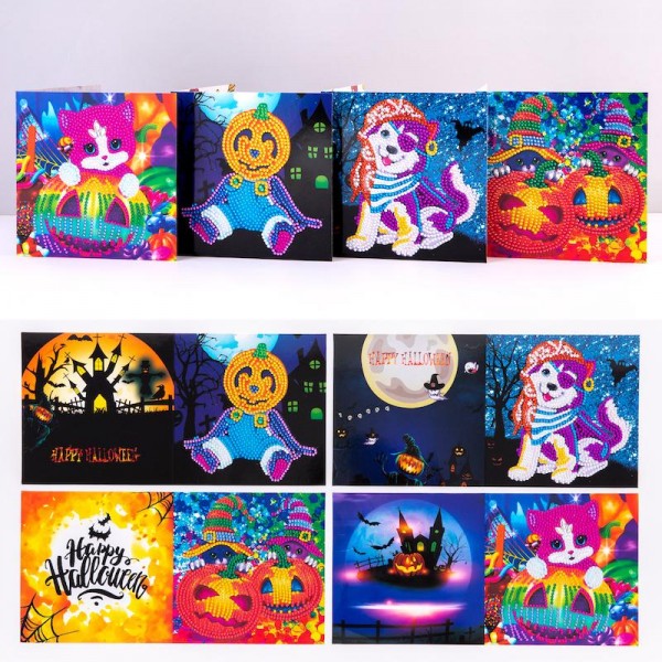 Halloween-kort | 4 stk.