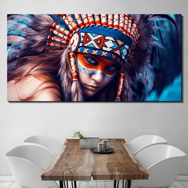 Indianer v.a. 50x100cm