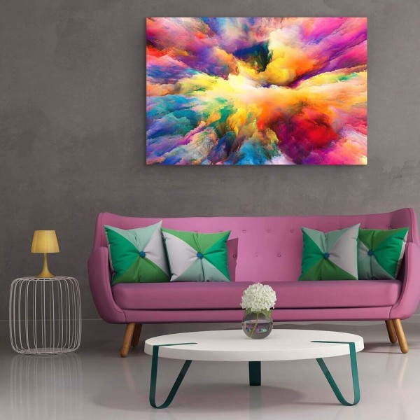 Abstrakte farver v.a. 50x80cm