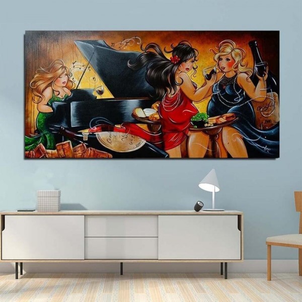 Buttede damer | Fest fra 50x100cm