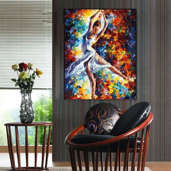 Abstrakt ballerina v.a. 50x60cm