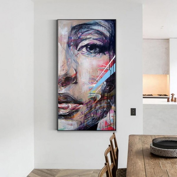 Abstrakt kvinde fra 50x100cm
