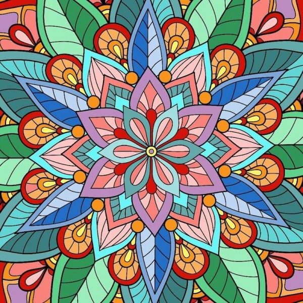 Mandala pastel