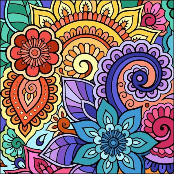 Mandala paisley mønster