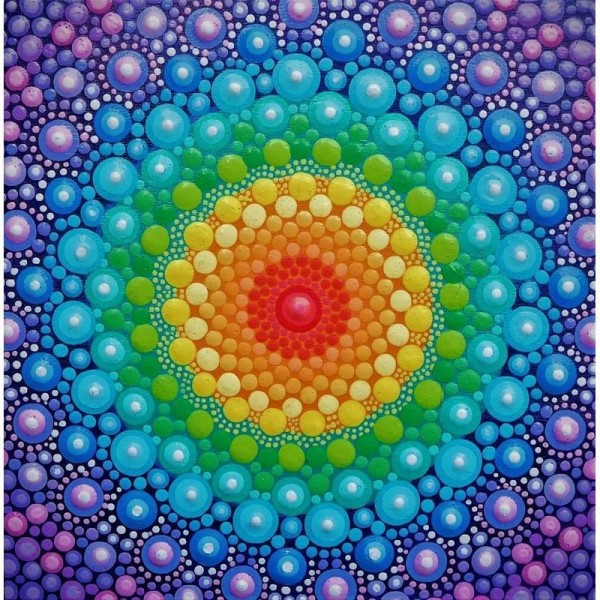 Mandala regnbue 2