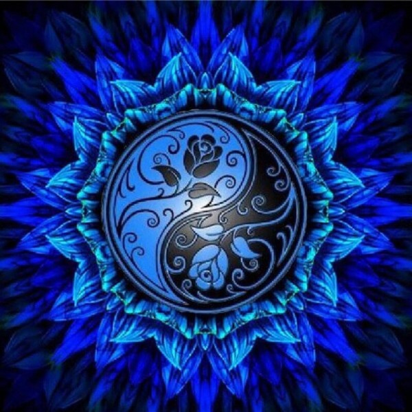 Mandala med roser